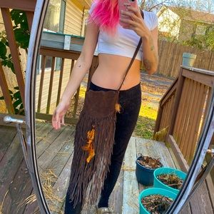 Leather Fringe Purse